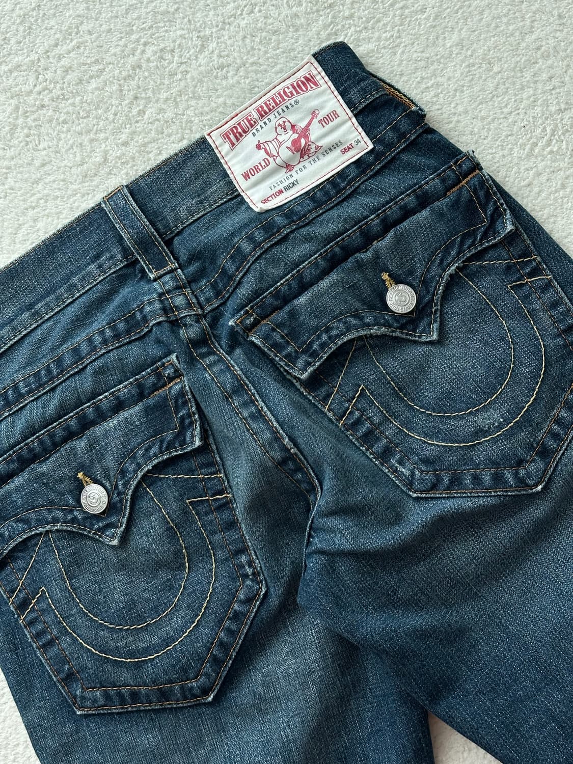 트루릴리전 리키 RICKY 부츠컷 데님팬츠 y2k 갸루 펑크 상품이미지5