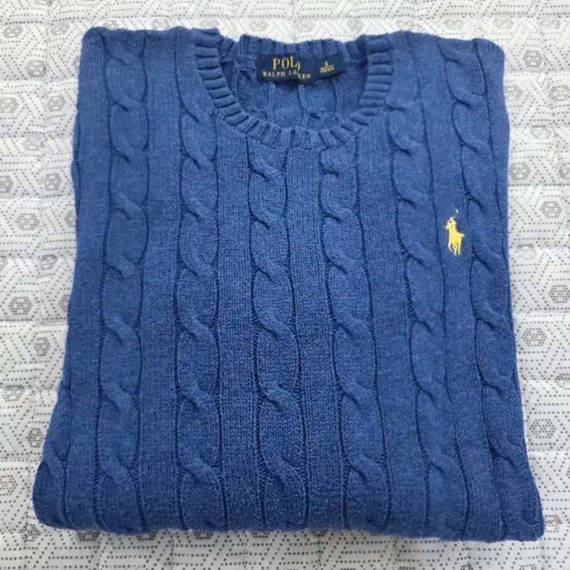 폴로 랄프로렌 케이블 니트 블루 ~66 상품이미지5