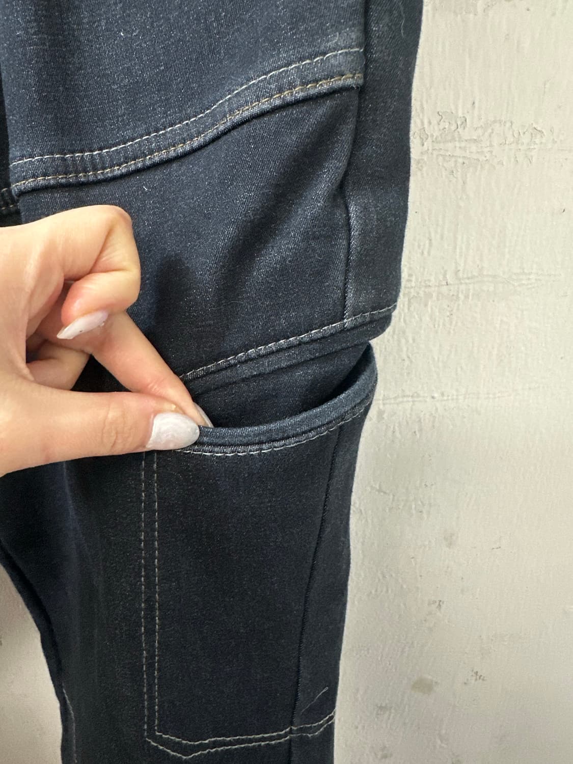 일본빈티지 FieldCore 필드코어 인디고 기모 워크 데님 팬츠 상품이미지3