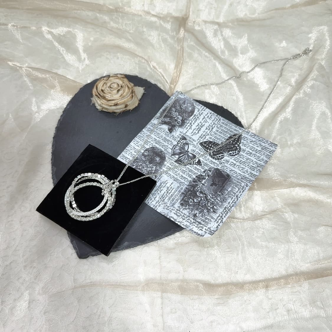 빈티지 메탈링 오리엔탈 쿠바체인 목걸이 상품이미지2