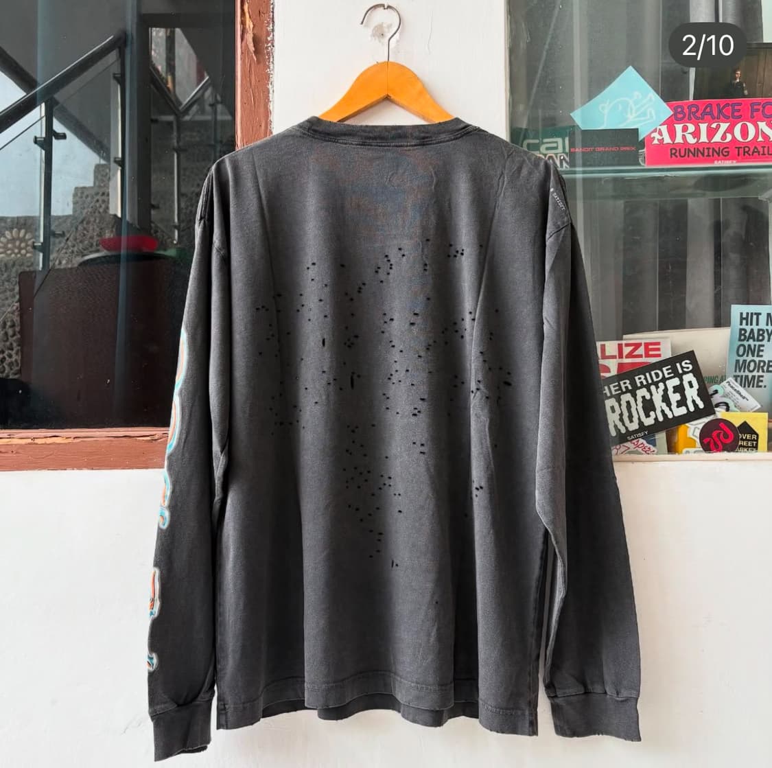 새티스파이x오클리 모스테크 롱 티셔츠 상품이미지3