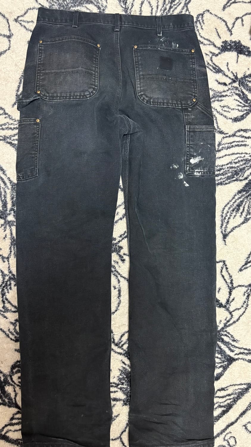 (32) 00s made usa 빈티지 칼하트 더블니 블랙 상품이미지4