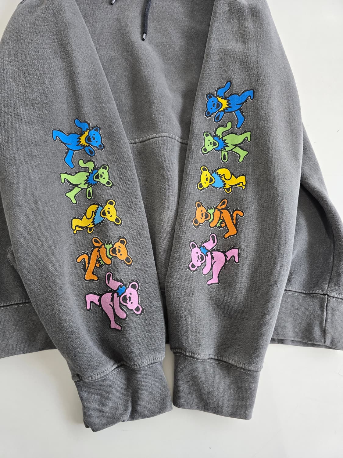 리플 Grateful Dead Dancing Bear 댄싱 베어 후드 L 상품이미지4