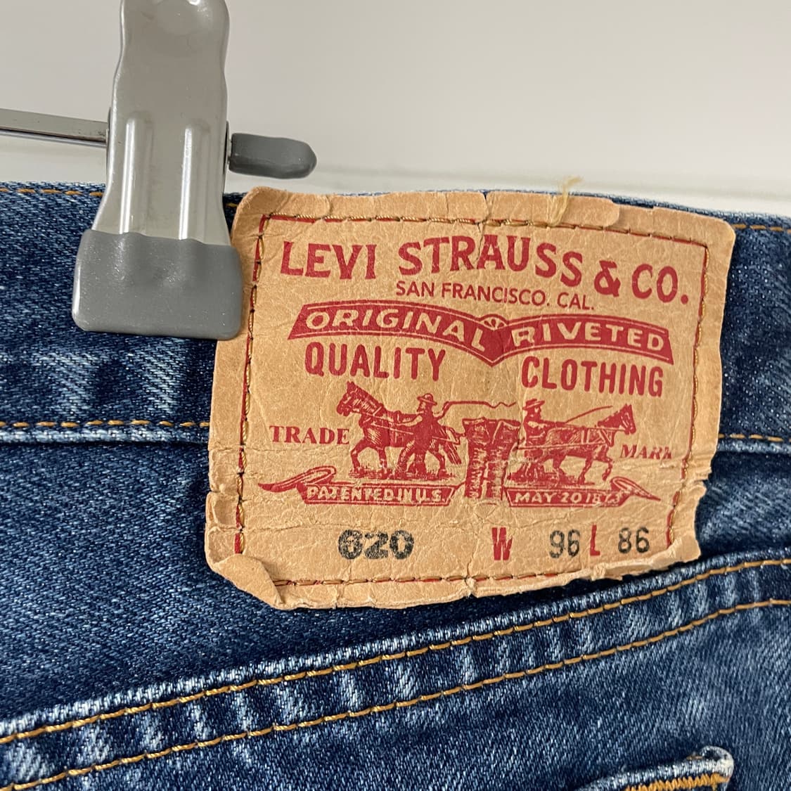 리바이스 620 데님 팬츠 W96 L86 상품이미지4