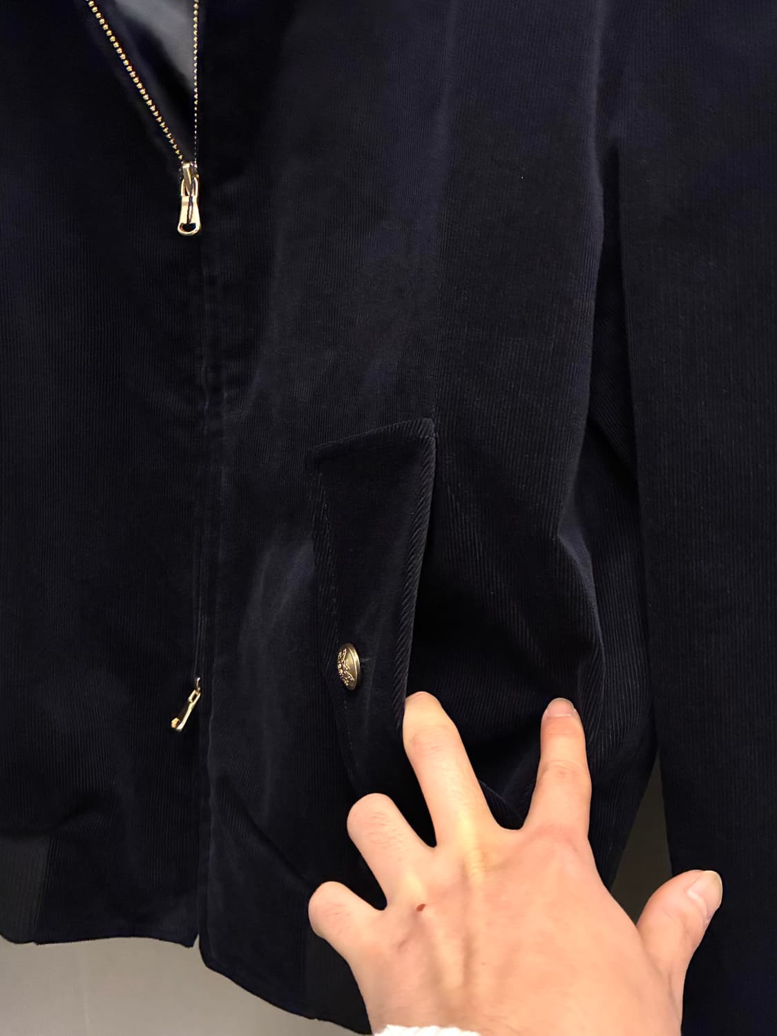 (M)25s Savage 세비지 코듀로이 투웨이 해링턴자켓 네이비 상품이미지6