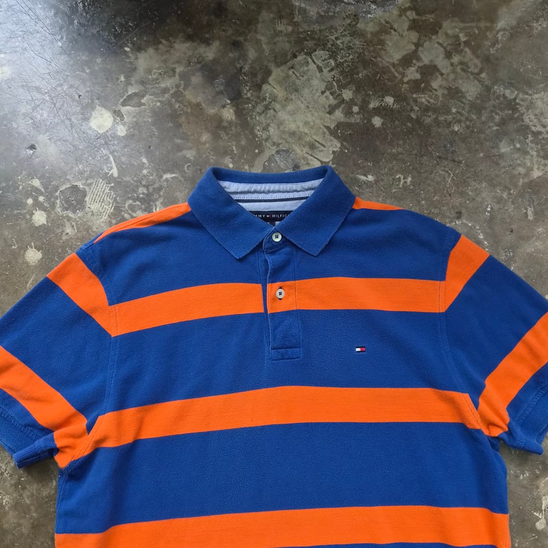 M) 타미힐피거 스트라이프 반팔 카라티 카라티셔츠 상품이미지2