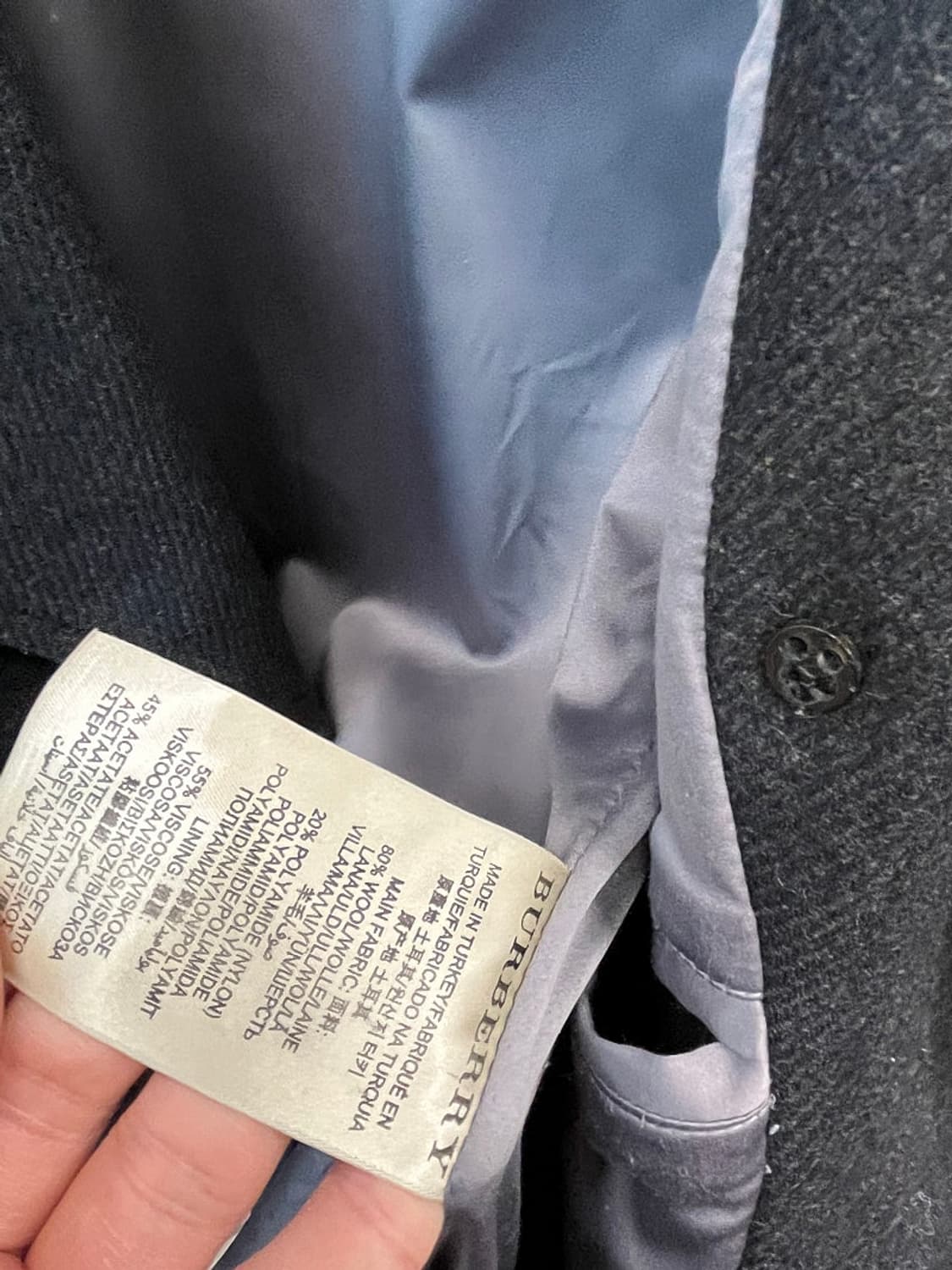 100) 버버리 울 더블코트  상품이미지8