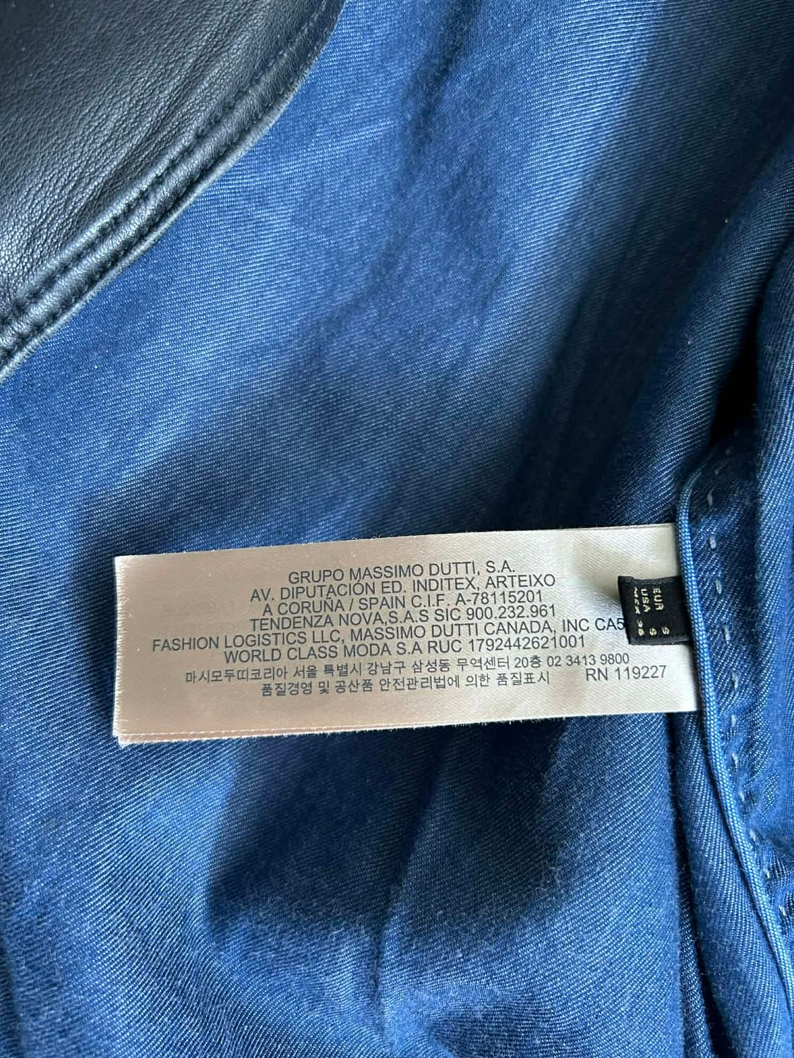 [S] 마시모두띠 비대칭 양가죽 슬림 라이더 자켓 상품이미지7