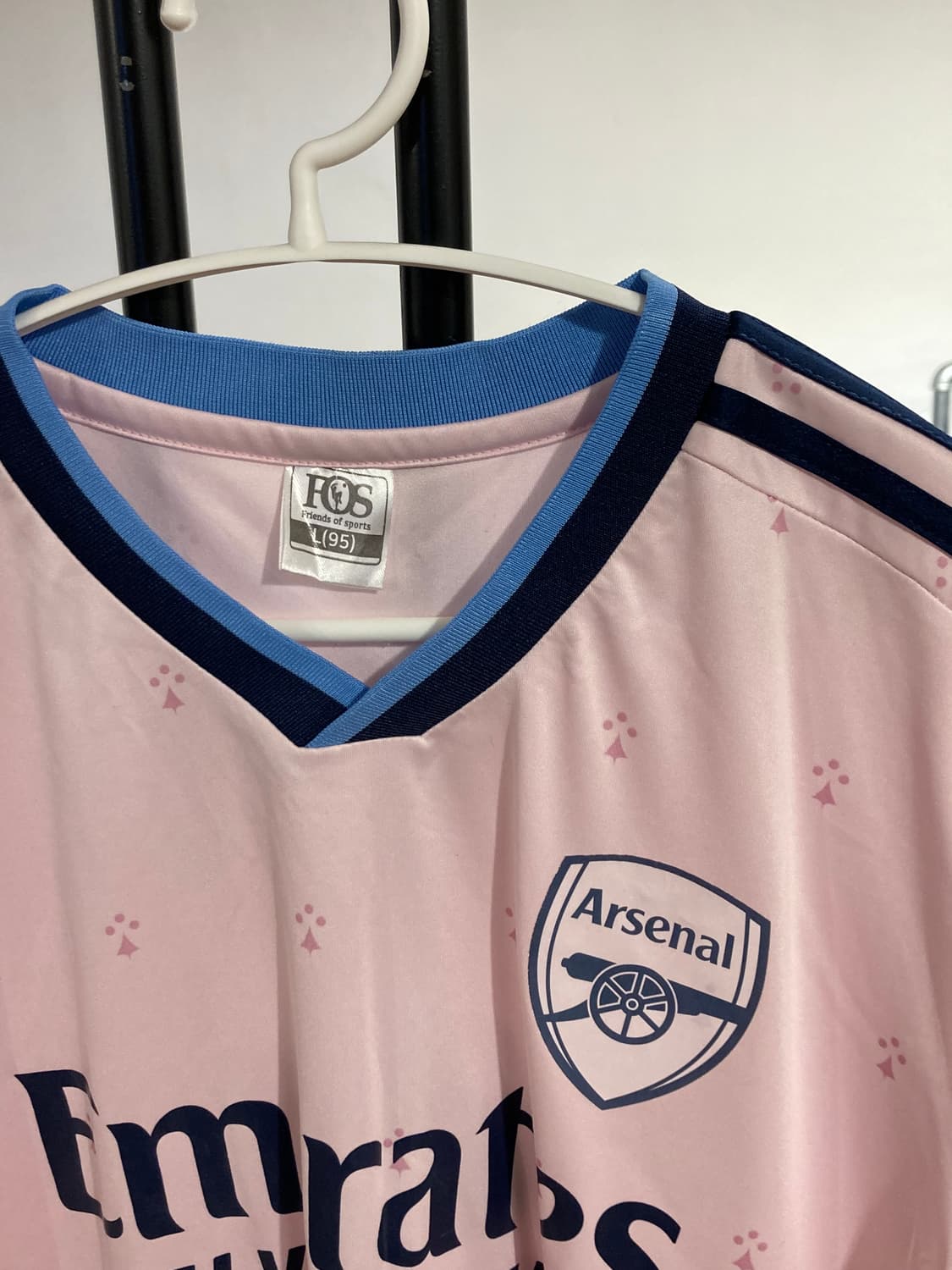 빈티지 아스날 어웨이 핑크 유니폼 반팔티셔츠 상품이미지5