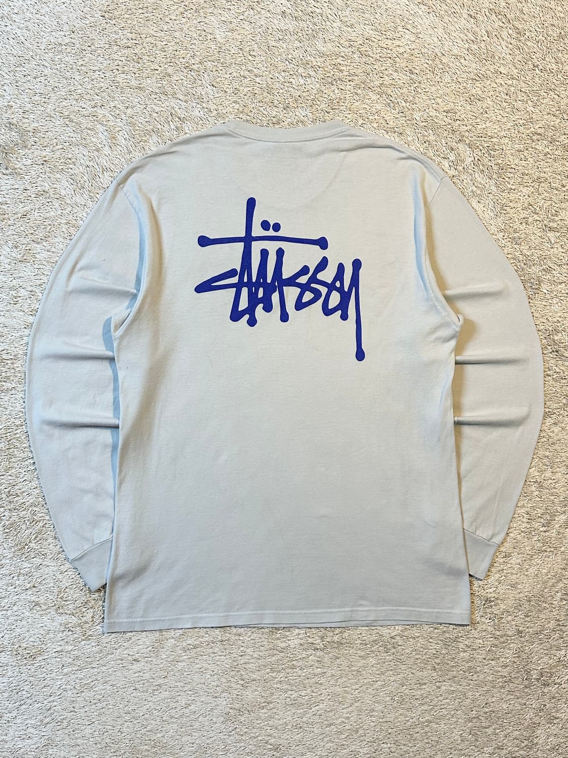 스투시 STUSSY 베이직 로고 롱슬리브 블루 상품이미지1