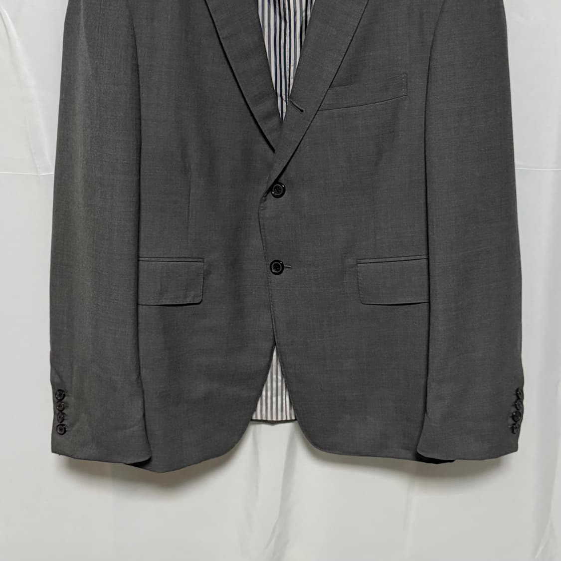 [S+급/3] 톰브라운 울 트윌 클래식 수트 정장 그레이 상품이미지3