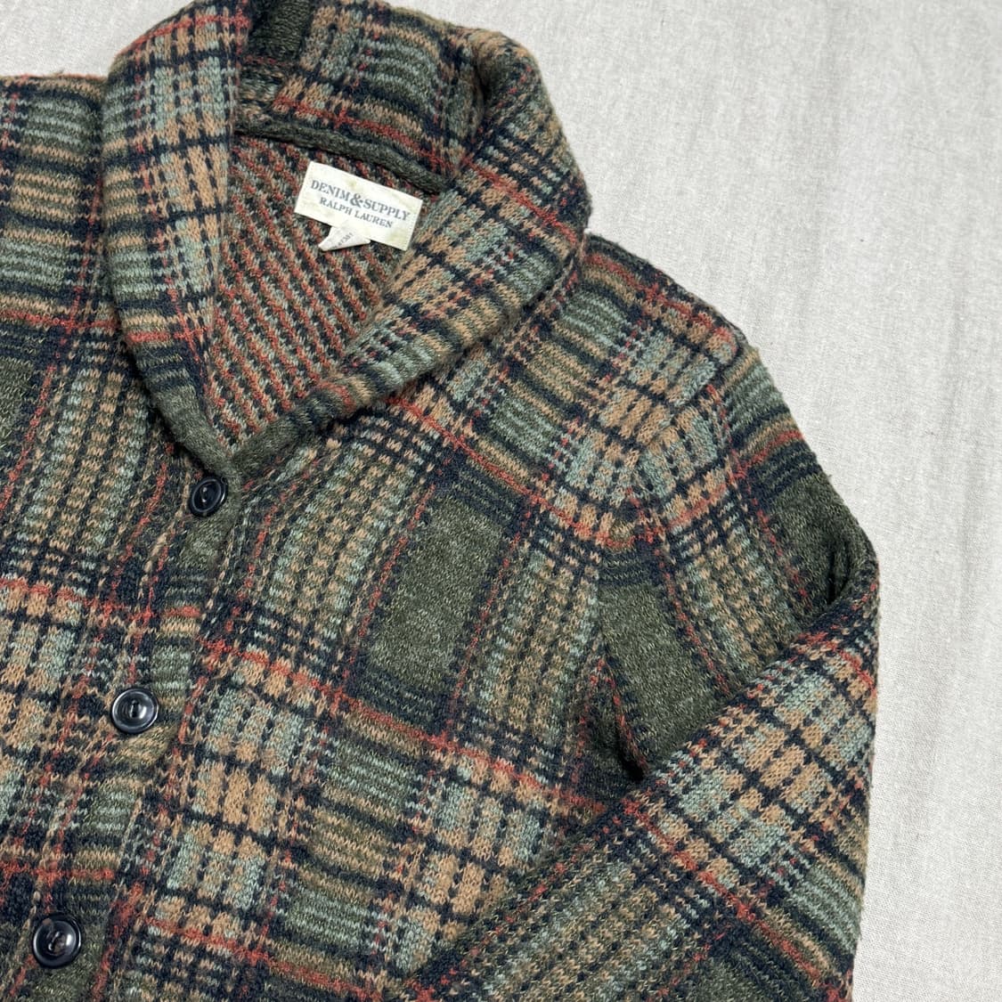 랄프로렌 데님앤서플라이 프레피 숄카라 가디건 M 상품이미지2