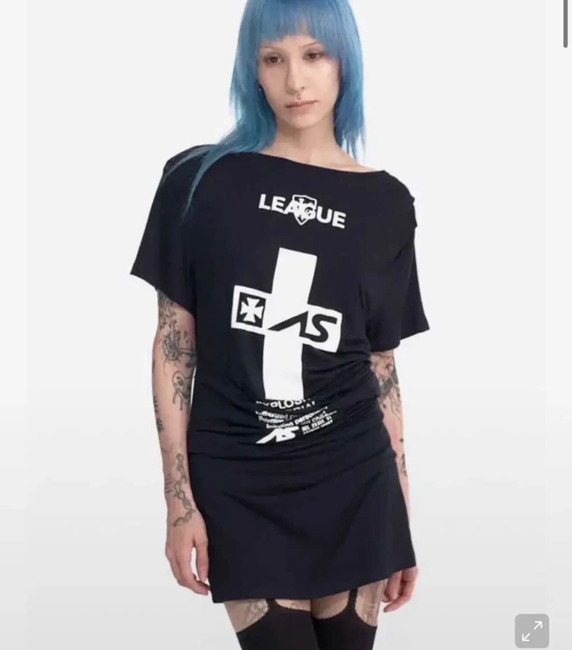 2000아카이브스 CRUCIA TEE DRESS (BLACK) 상품이미지1