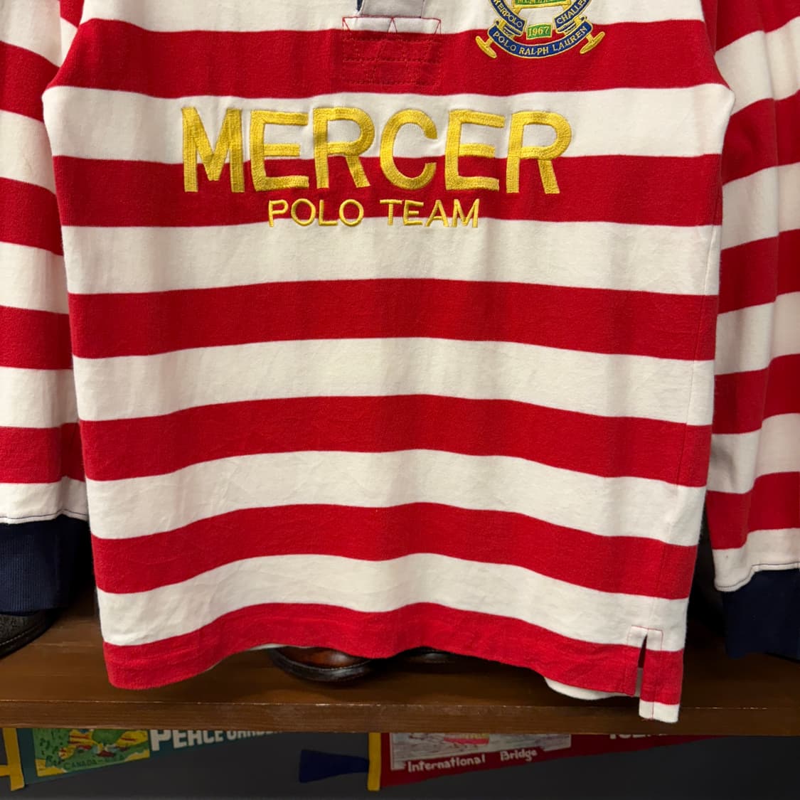 90s 폴로 랄프로렌 MERCER team 럭비 티셔츠 프레피 N1100 상품이미지4
