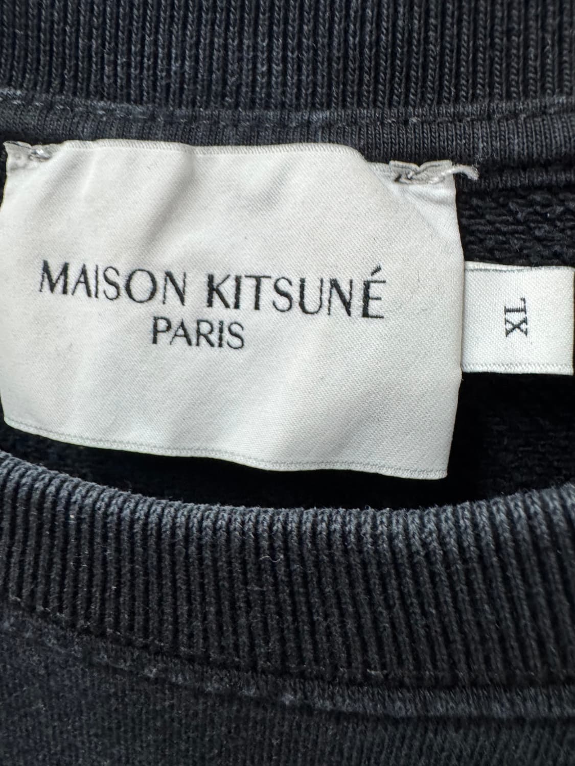 메종키츠네 여우로고 자수 맨투맨 XL(L) 상품이미지4