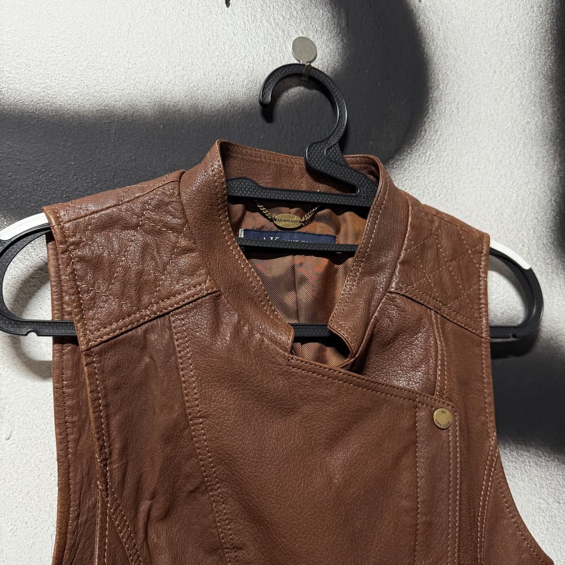 VTG 빈티지 100% 쉽스킨 양가죽 크롭 베스트 상품이미지4