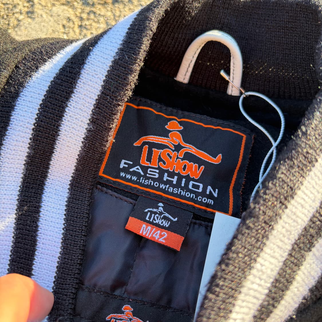 90s Lishow 빈티지 울 바시티 자켓 M 상품이미지7