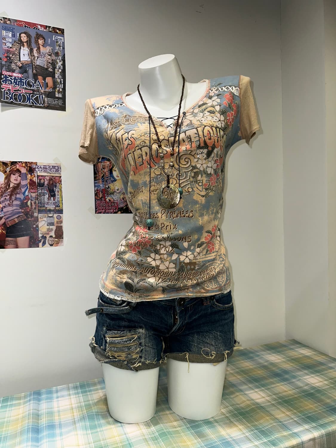 stud detail denim shorts 상품이미지6