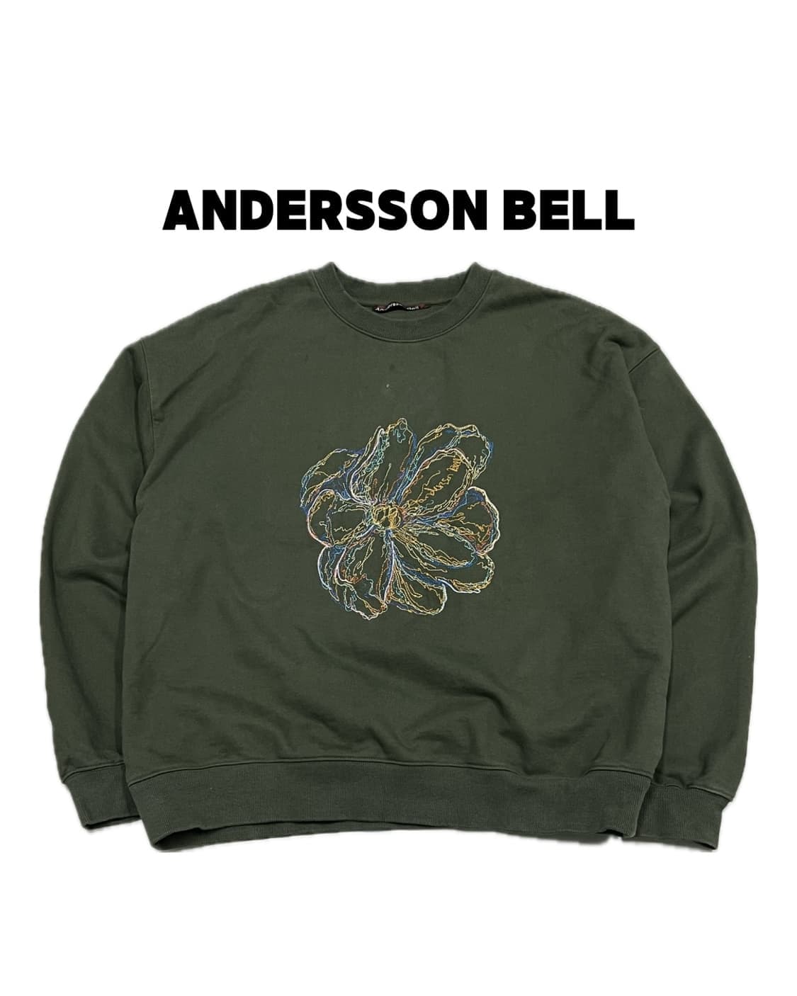 (XL) 앤더슨벨 플레르 엠보더리 스웻셔츠 상품이미지1