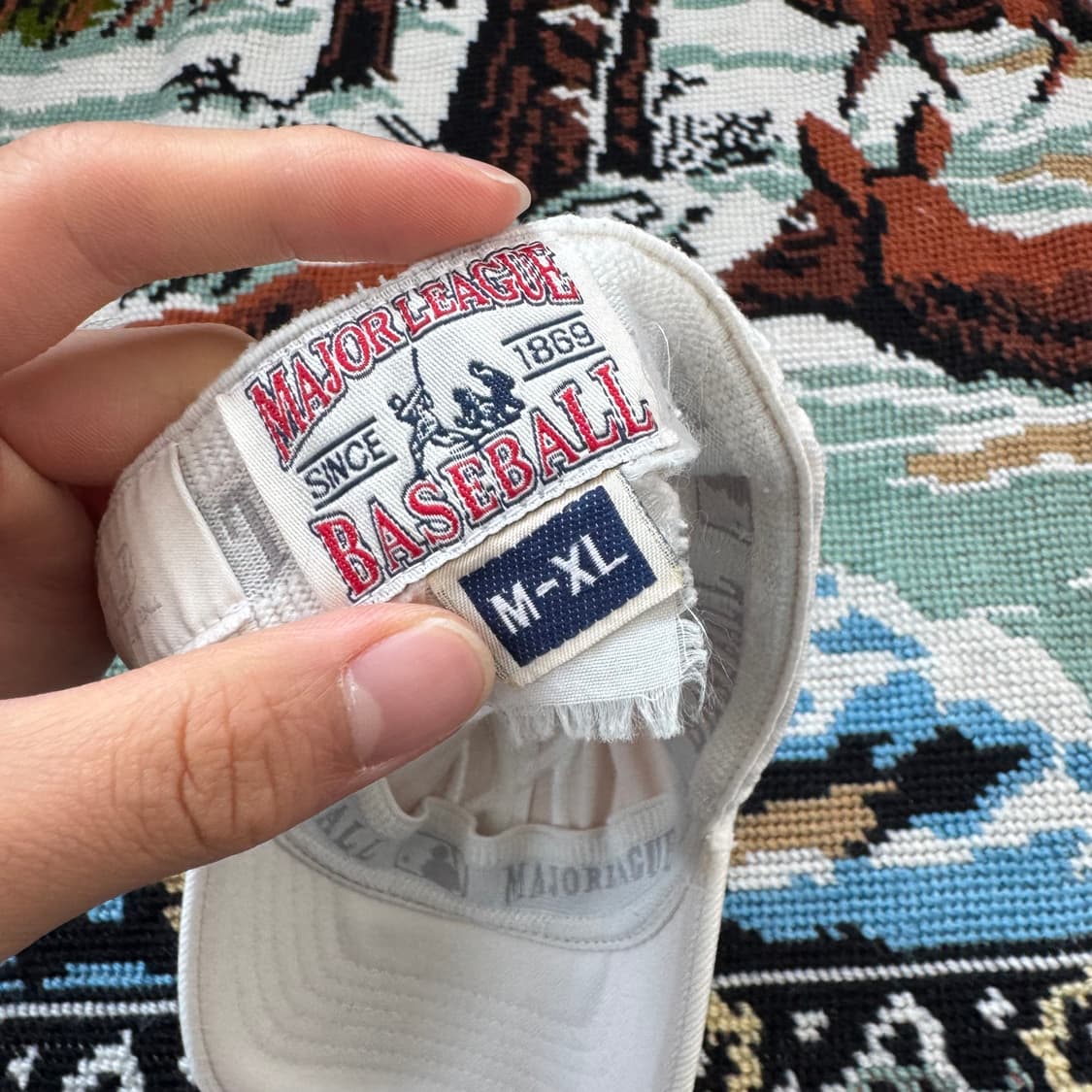 MLB 뉴욕 양키즈 화이트 볼캡 M-XL 상품이미지6