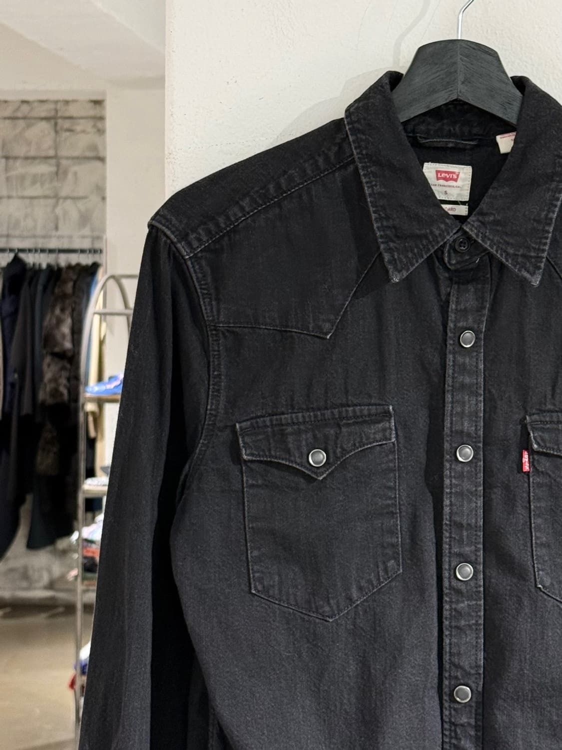 리바이스 블랙 데님 바스토우 웨스턴 셔츠 상품이미지2