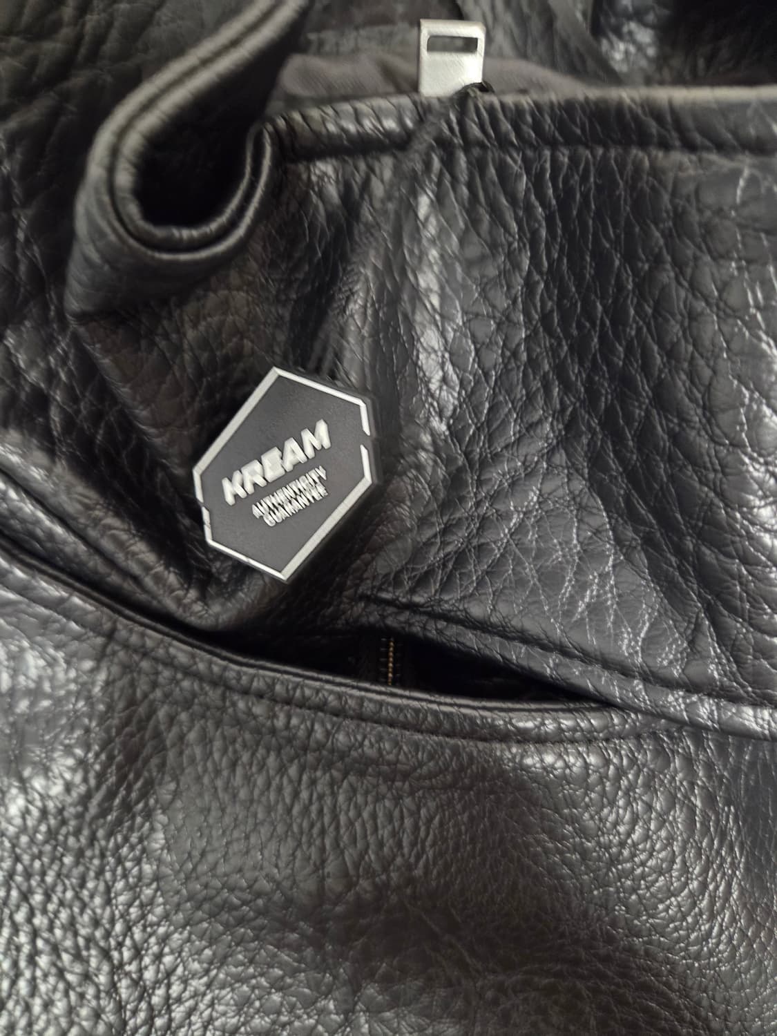 자라 포우 레더 자켓 블랙 상품이미지3