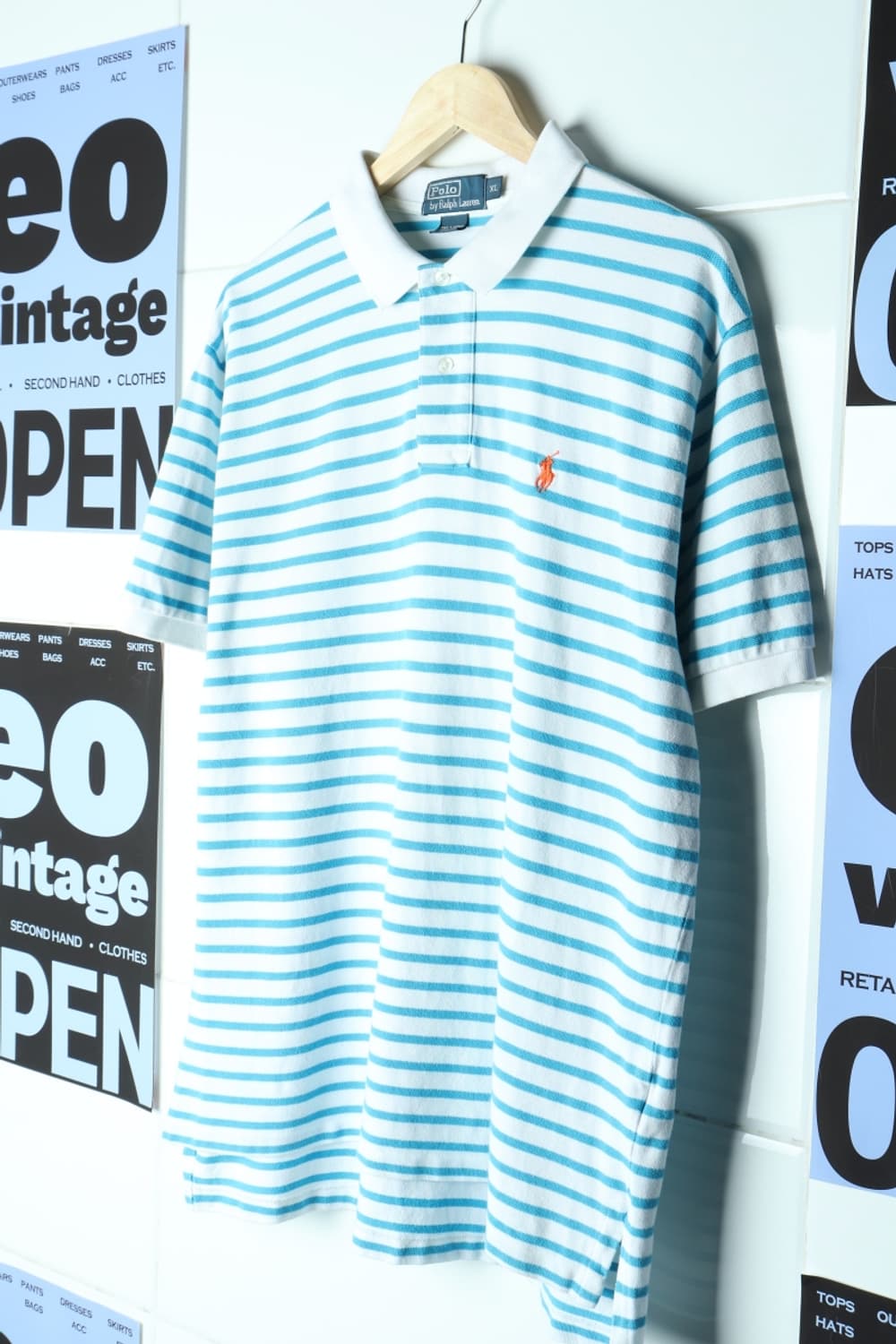 (XL-2XL) 폴로 랄프로렌 반팔 카라 티셔츠 스트라이프-H30575 상품이미지1