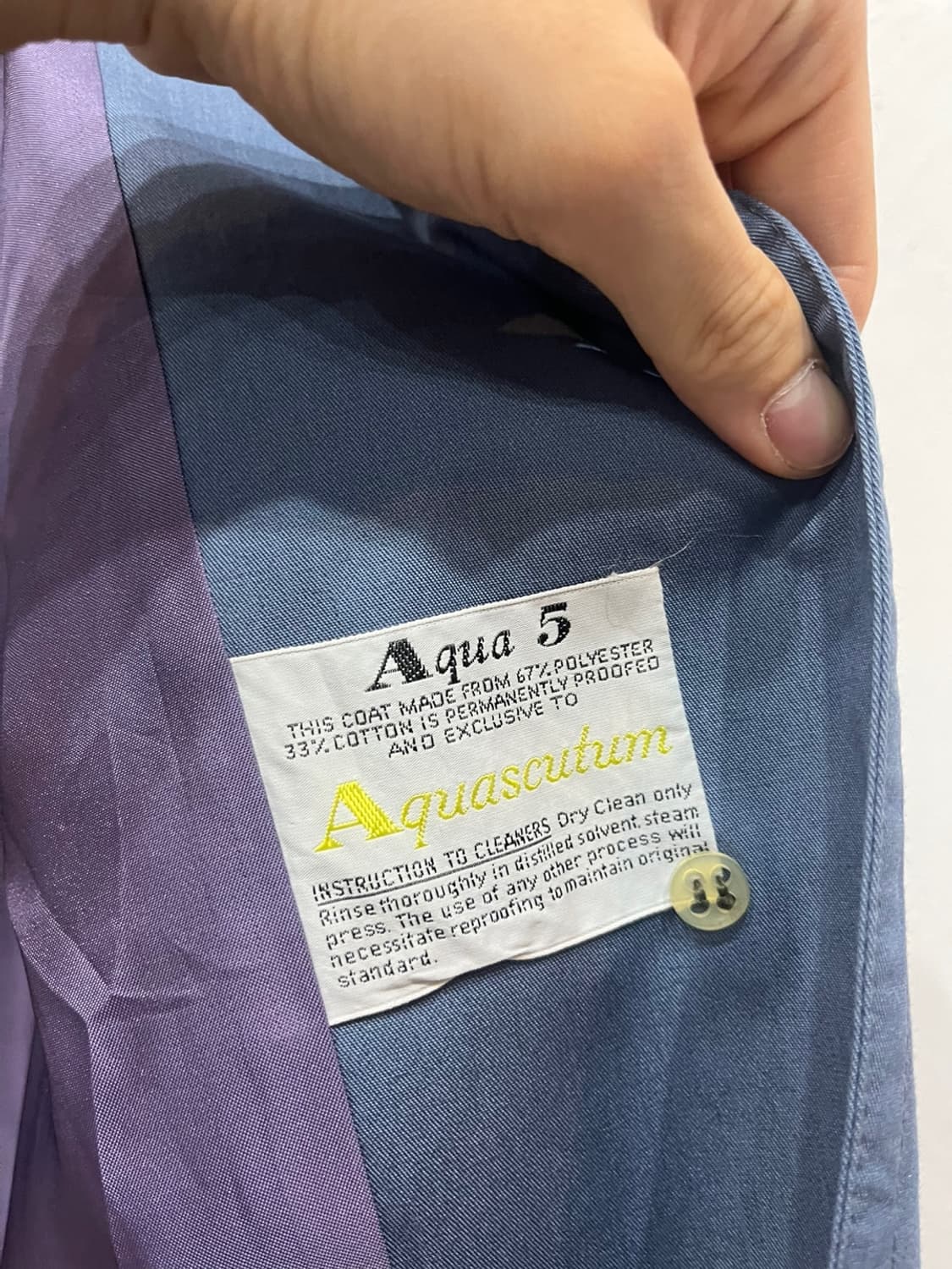 아쿠아스큐텀 트렌치코트 MADE IN ENGLAND 상품이미지9