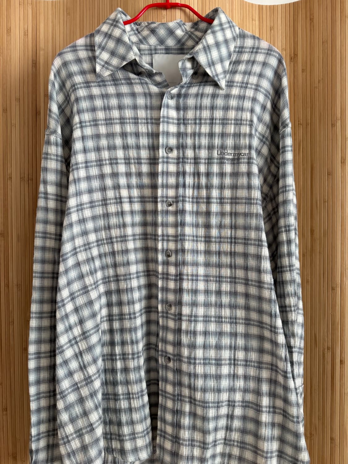(1회착용)언더마이카(Undermycar) 체크 셔츠 - 2사이즈 상품이미지8