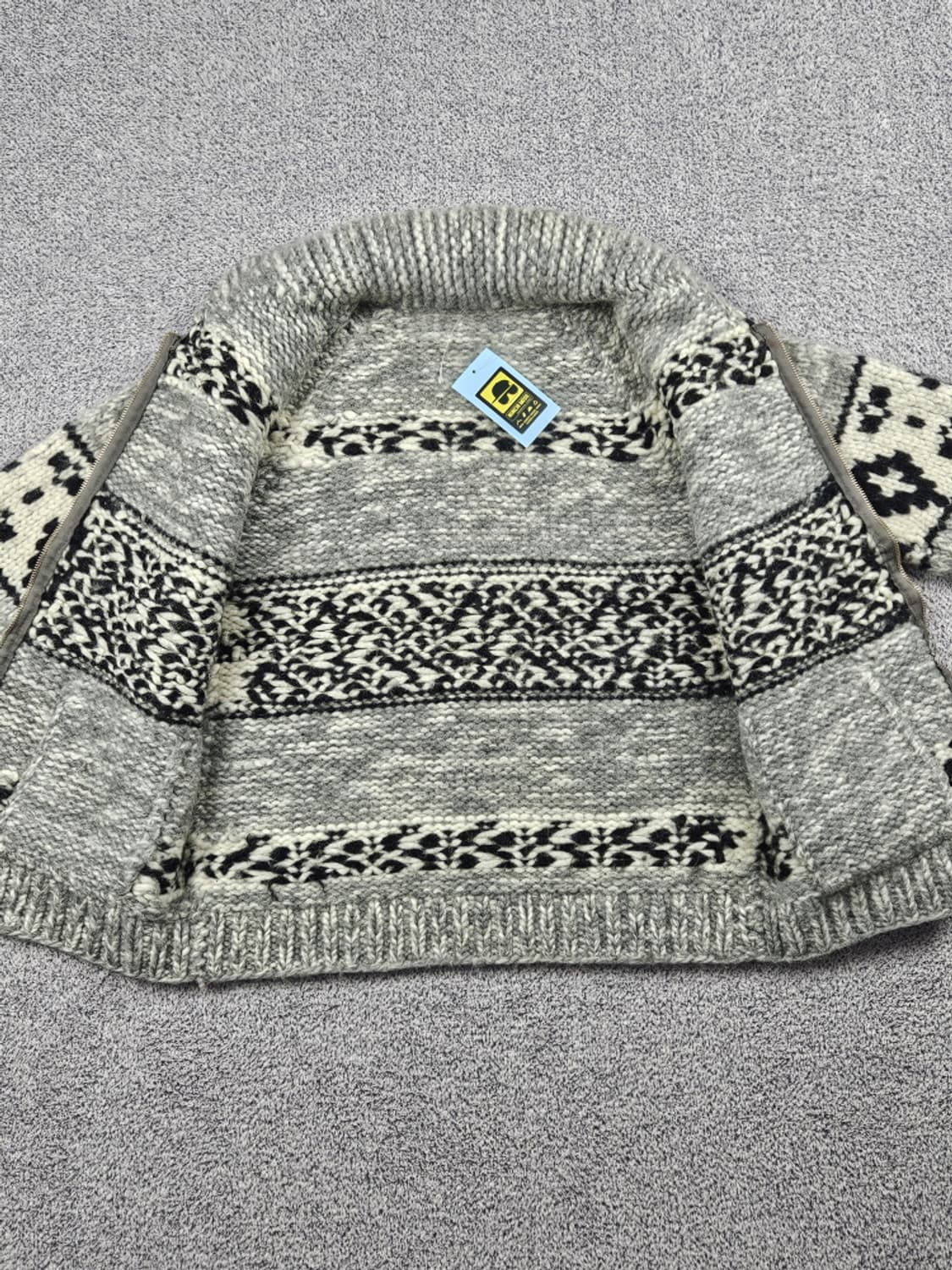 핸드메이드 코위찬 스웨터 니트집업 ( 상세설명참조 ) / 9971 상품이미지7