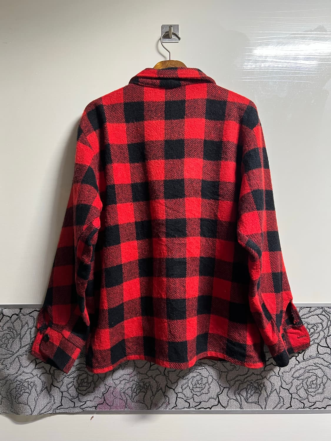 빈티지 6-70s 버팔로 체크 울셔츠 상품이미지5