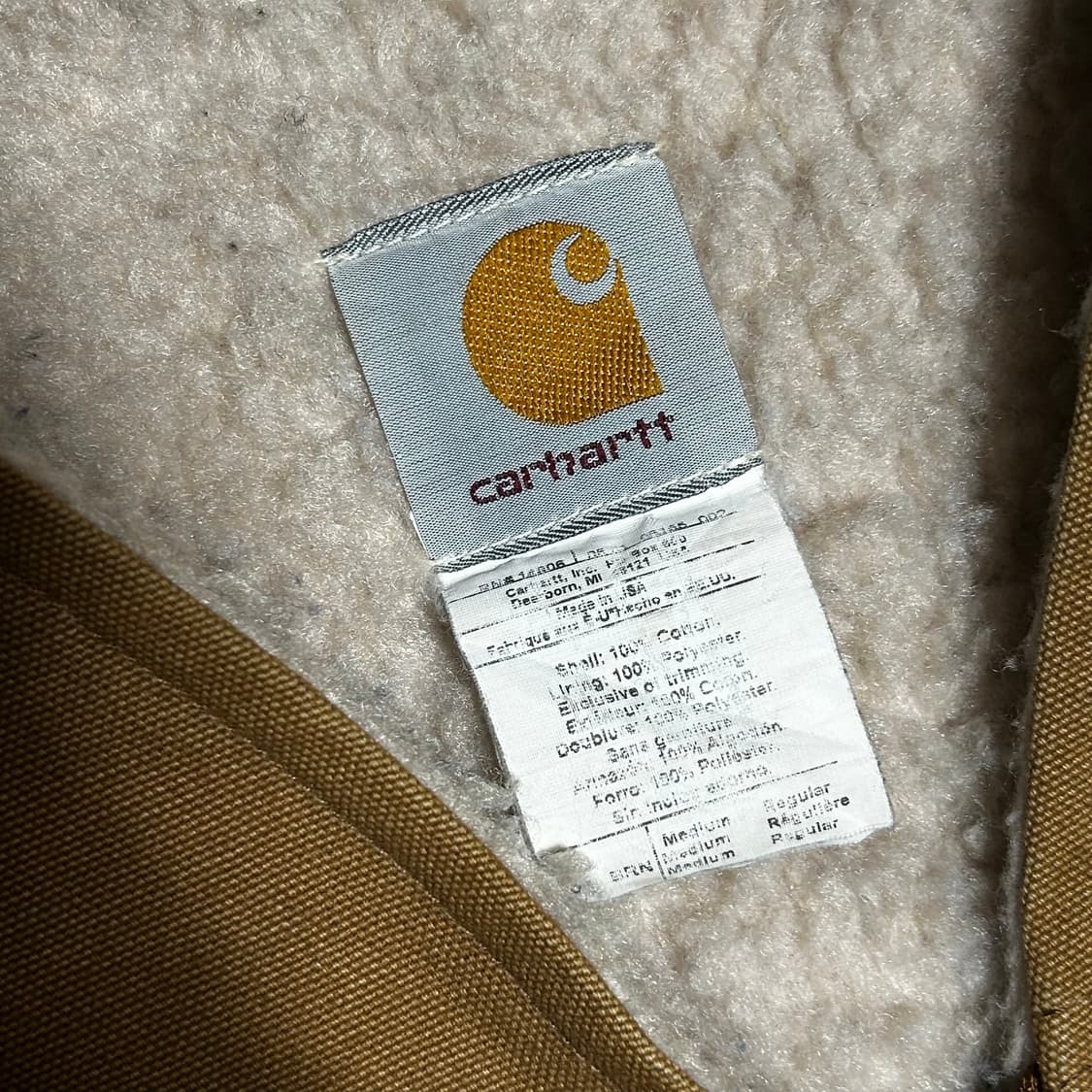 M 칼하트 V03 덕캔버스 쉐르파 베스트 상품이미지4