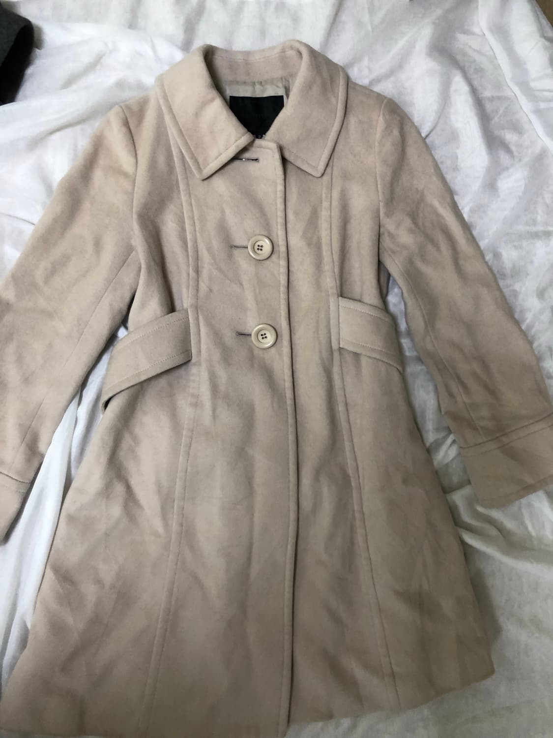 갸루 코트 라떼갸루 오네갸루 롱코트 베이지코트 빈티지 상품이미지2