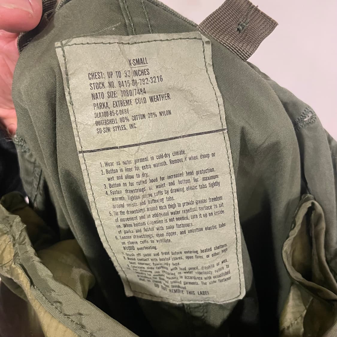 M65 피쉬테일파카 xs(103) 상품이미지7