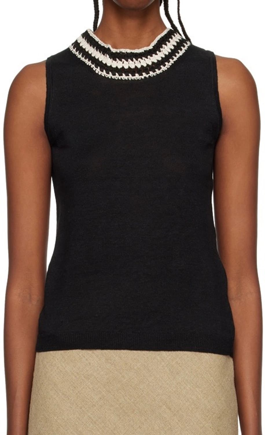 막스마라 린넨 니트 슬리브리스 탑 새상품 상품이미지10