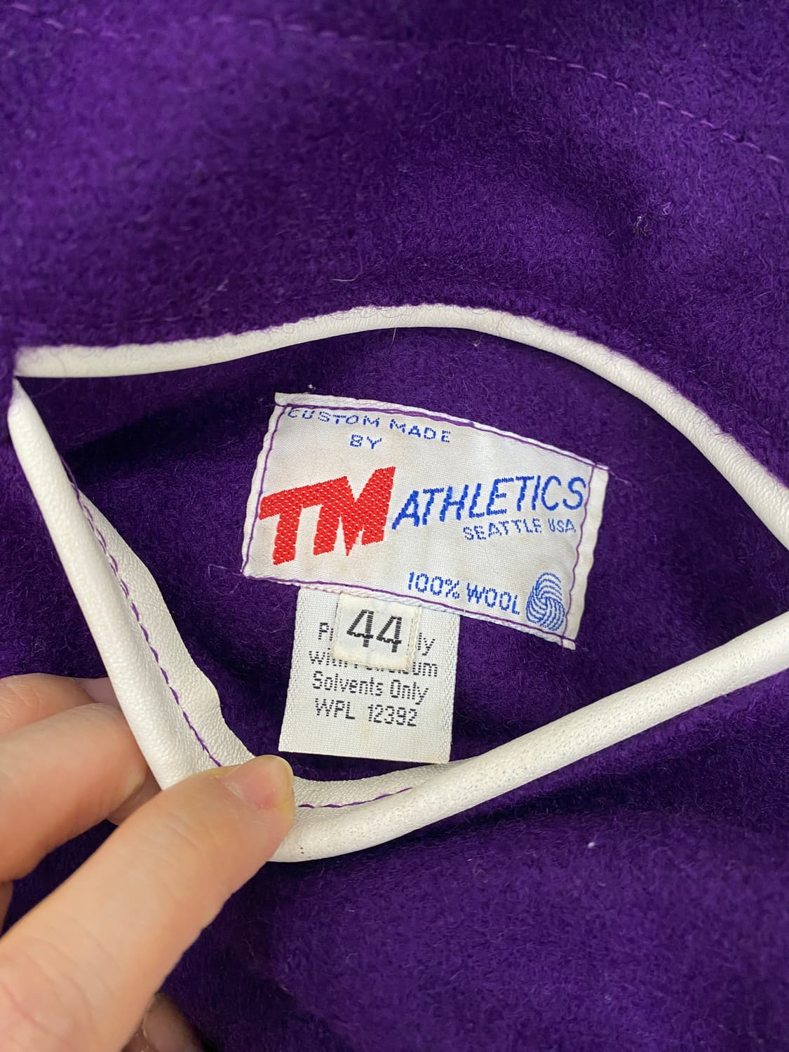 TM 에슬레틱 울/레더 바시티 자켓 상품이미지8