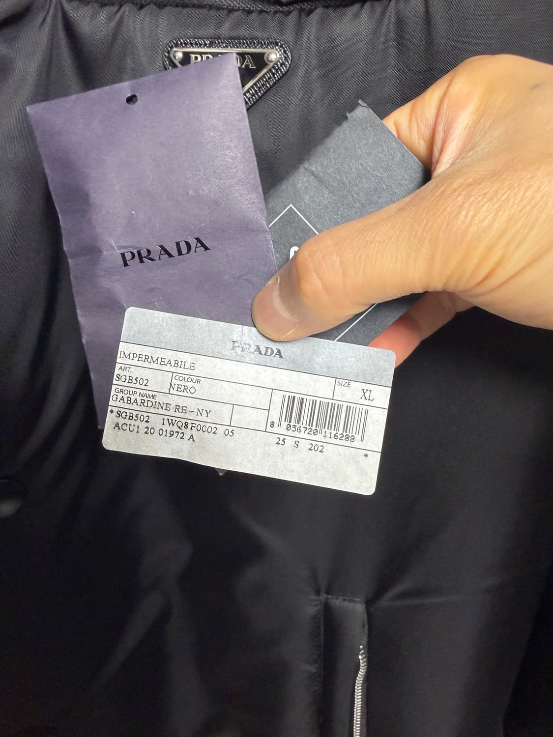 [xl] 프라다 20FW 리나일론 패딩코트 SGB502 상품이미지8