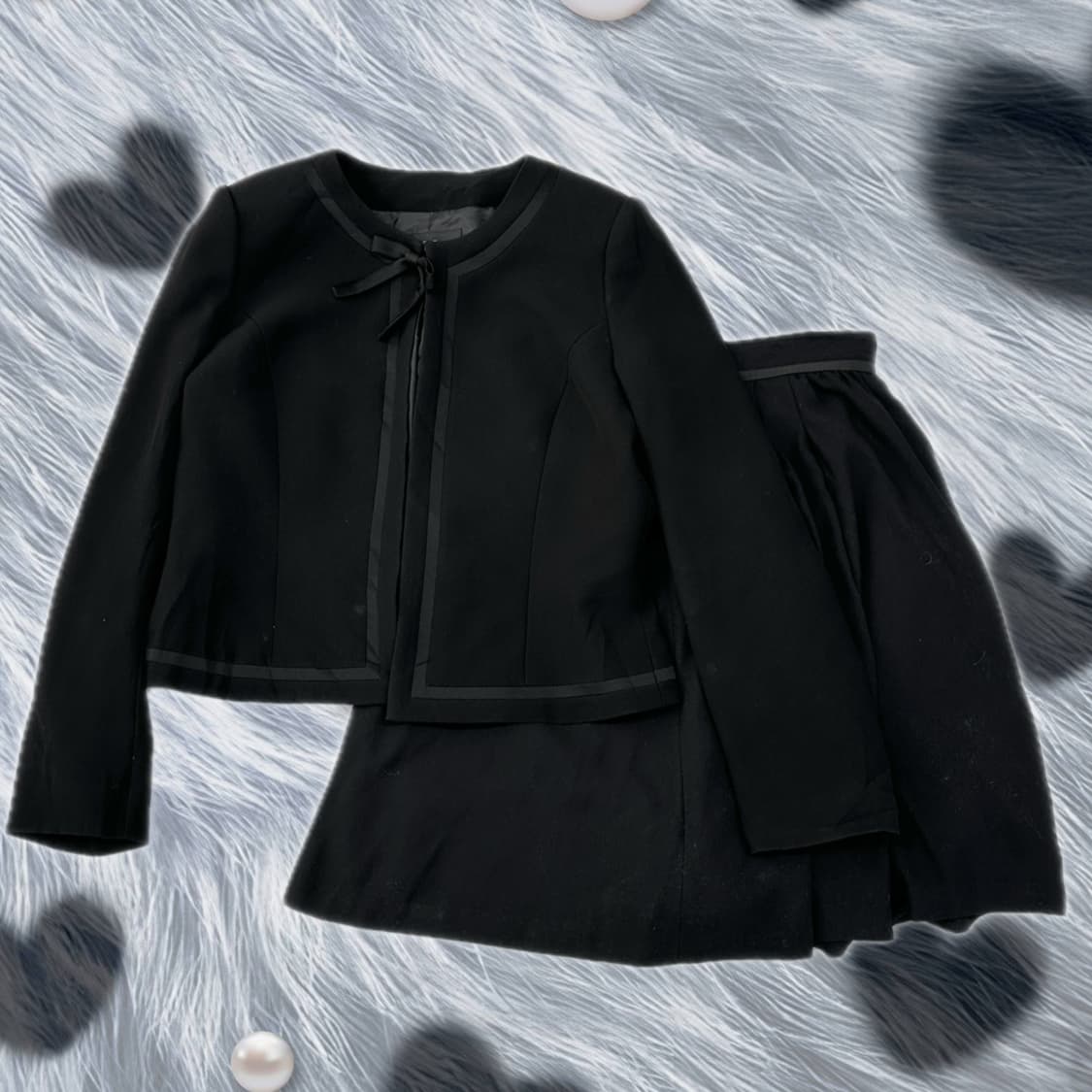 🐈‍⬛고딕 지뢰계 로리타 셋업 🐈‍⬛ 정장 코디세트 고스로리 리본  상품이미지1