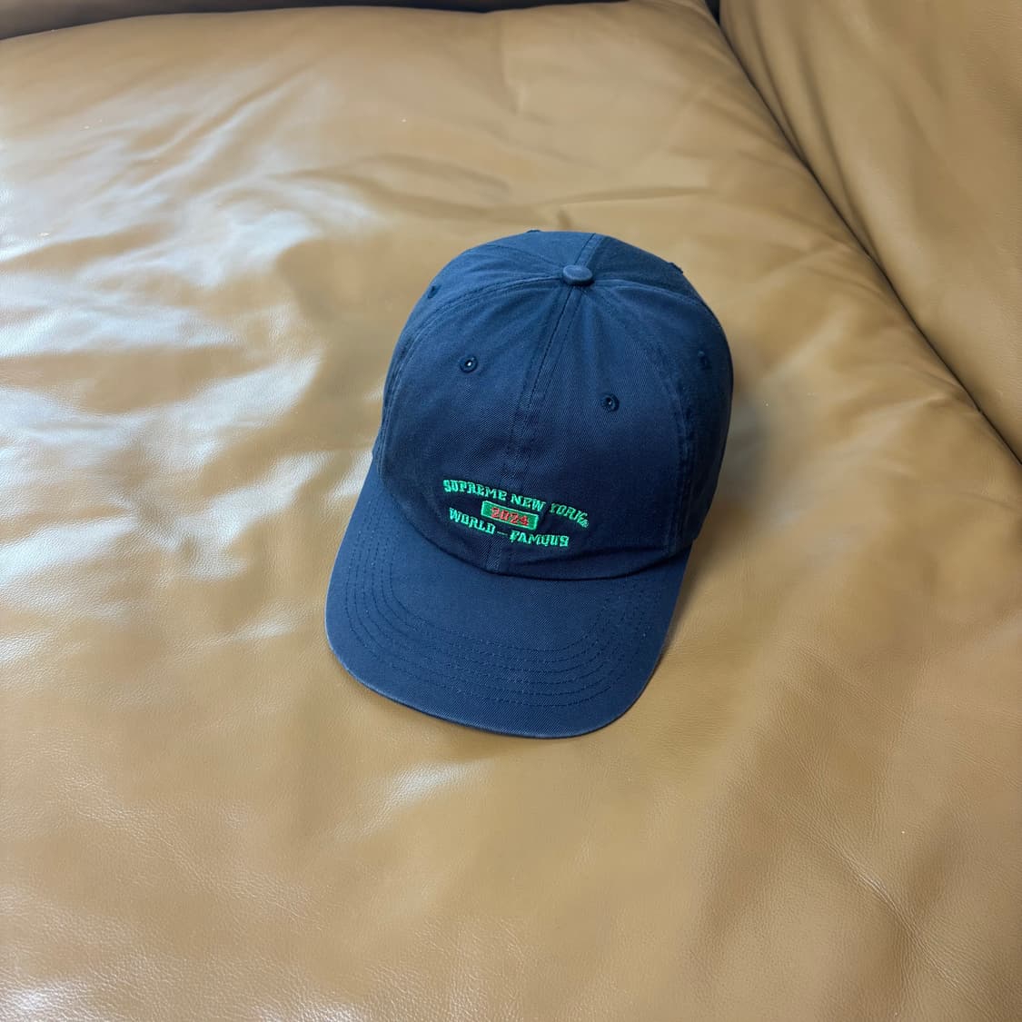 Supreme 슈프림 24ss 뉴욕 아크 워시드 네이비 볼캡 모자 상품이미지1