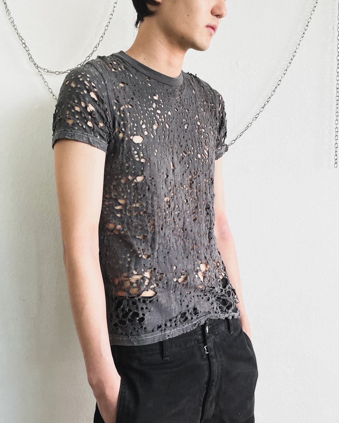 rare* the anarchist jpn vkei 불렛홀 네트 티셔츠 상품이미지1