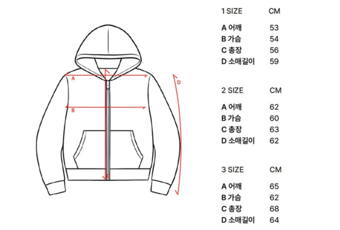 글런든 후드집업 블랙 3사이즈 (새상품) 상품이미지6