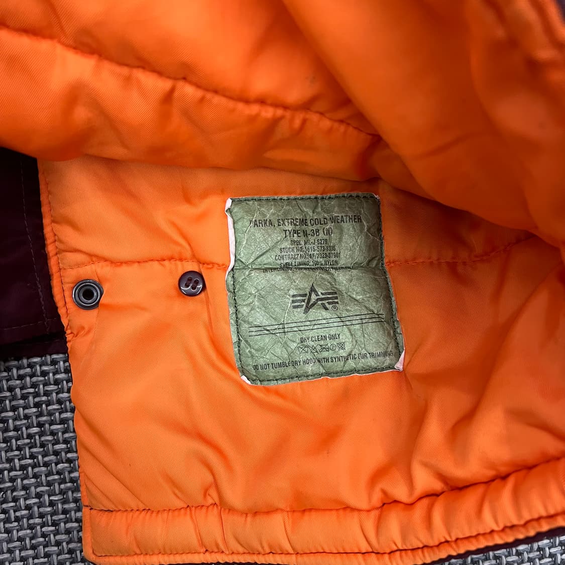 알파인더스트리 n3b 파카 버건디 상품이미지6