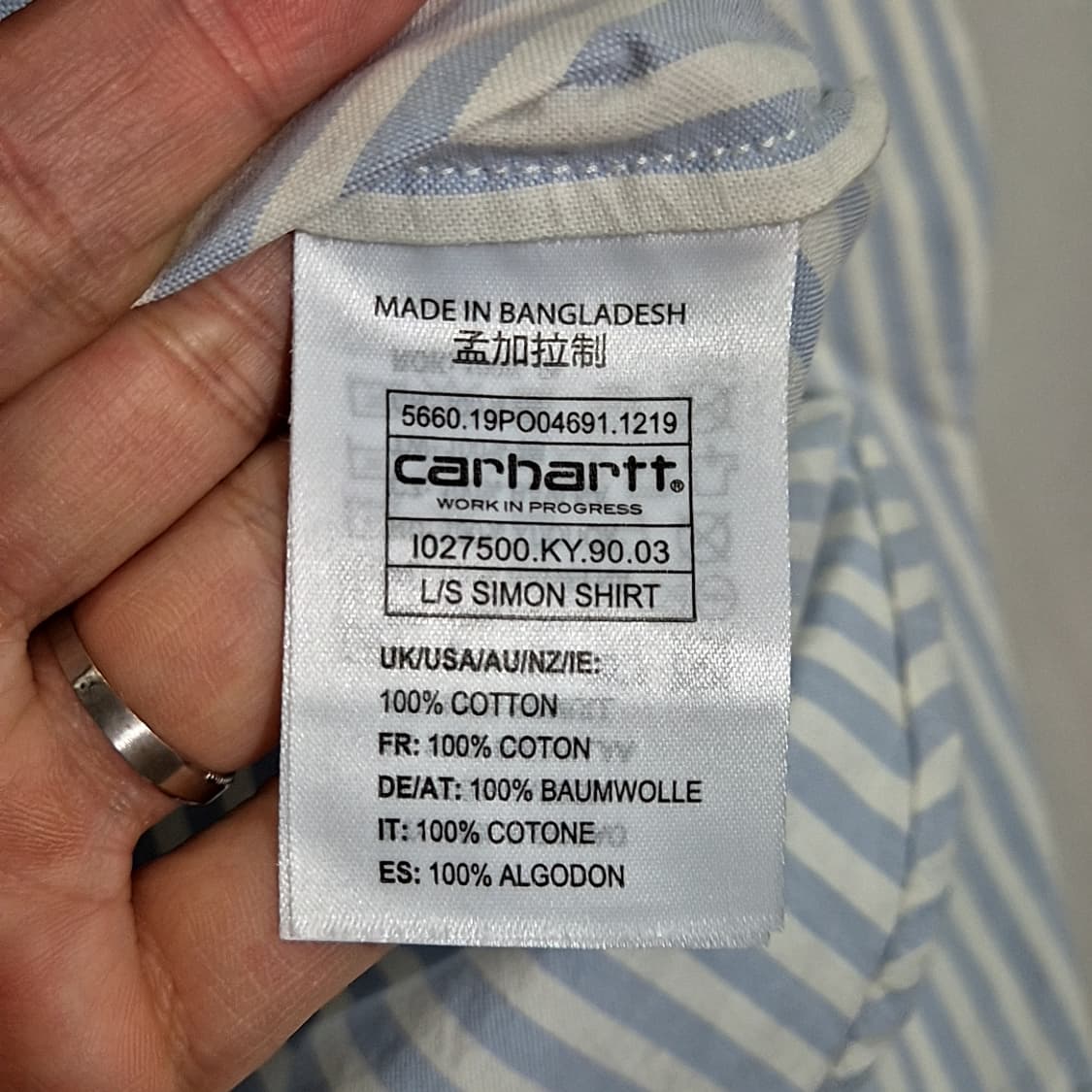 Carhartt 칼하트 Simon 셔츠 상품이미지5