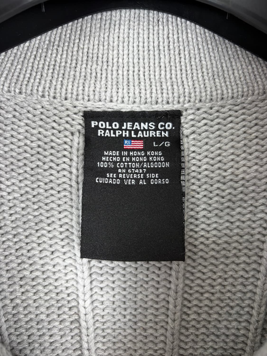 a22) 폴로랄프로렌 폴로진스 반집업 헤비 니트 상품이미지3