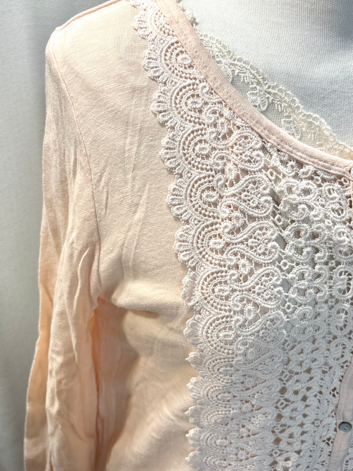 모리걸,러블리st 핑크 레이스 가디건 상품이미지2