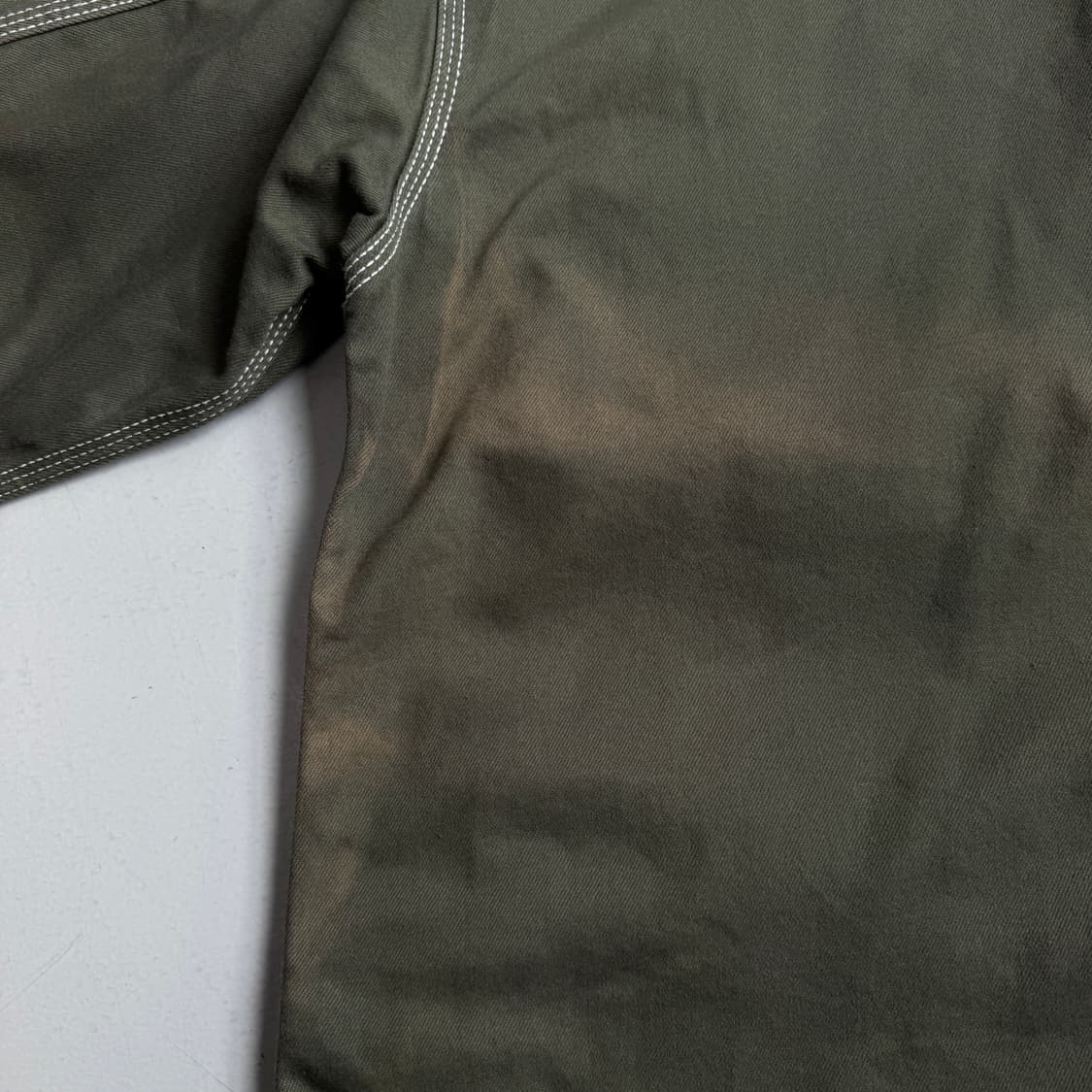 GU 제팬 코듀로이 카라 워크자켓 카키 상품이미지5