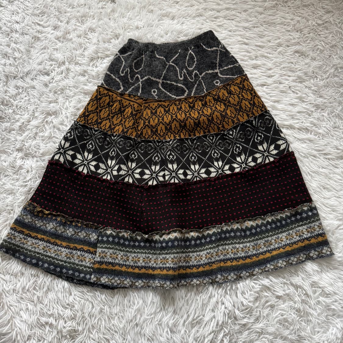 일본빈티지 노드 롱 치마 모리걸 빈티지치마 스커트 모리걸치마 노드치마 상품이미지3