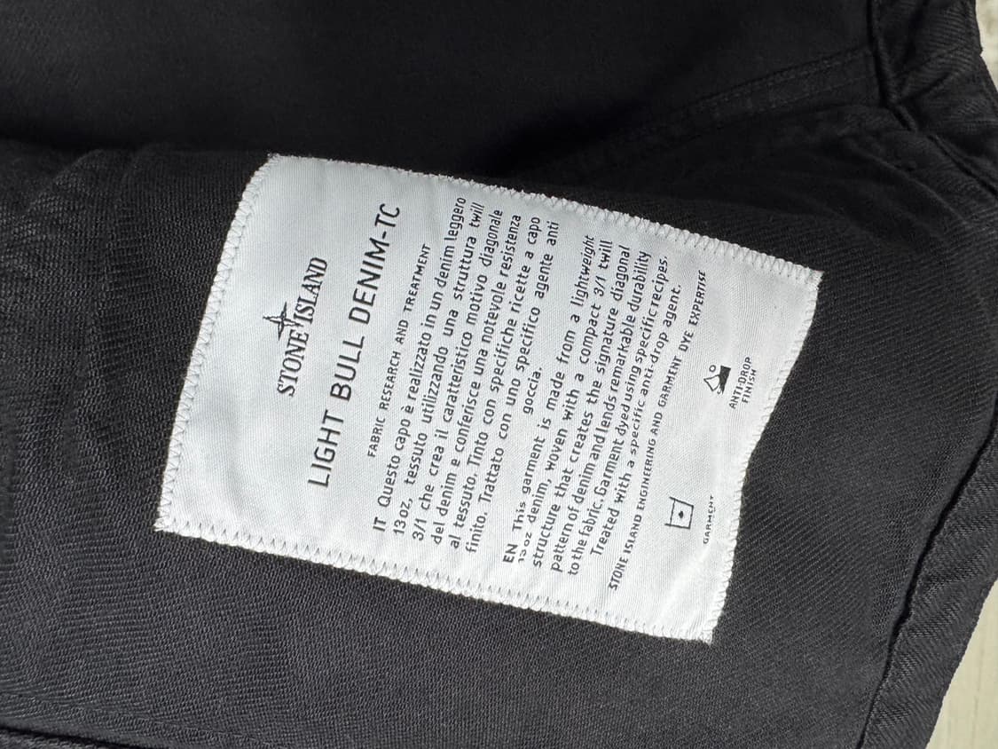 스톤아일랜드 26ss 데님리서치 블랙 불 데님자켓 상품이미지5