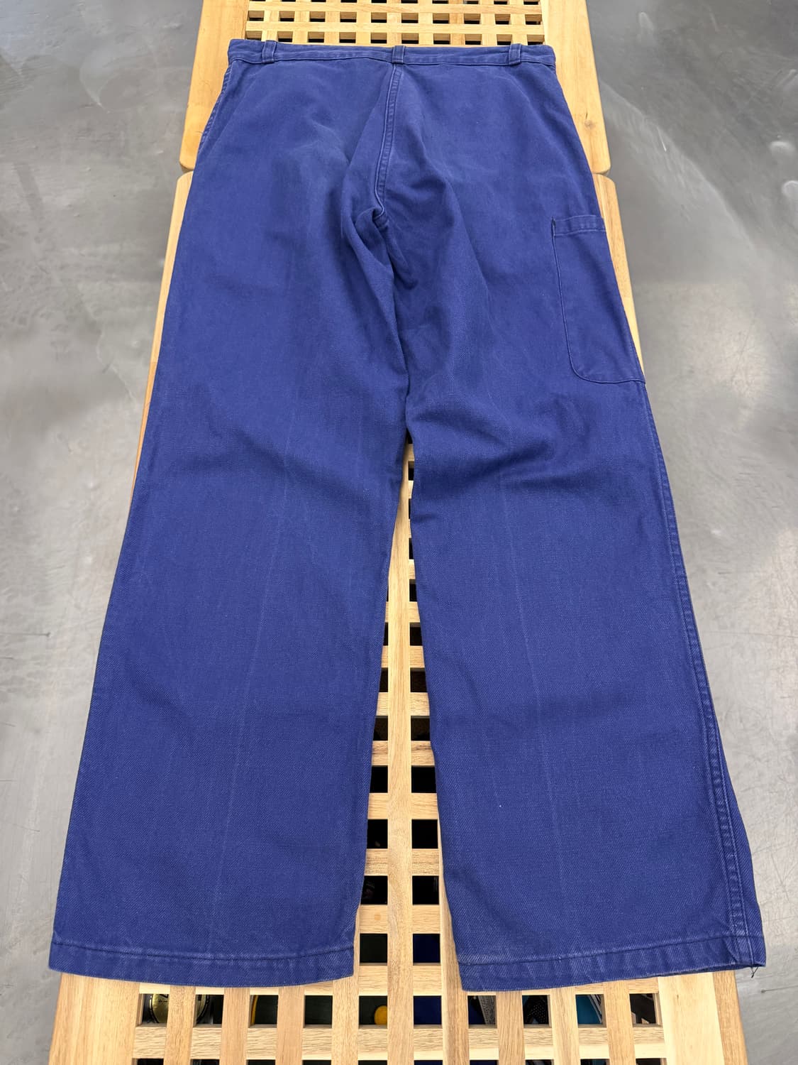 1990s FADED WASHED NAVY BLUE 프렌치워크팬츠 상품이미지2