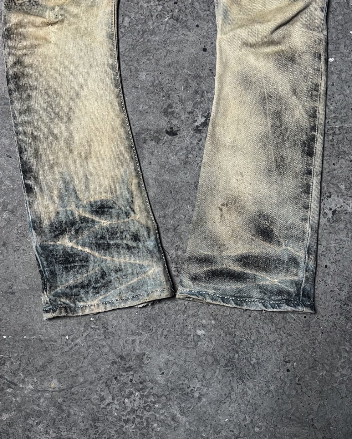 BUFFALO BOBS – Bleach Wash Boot-cut Deni 상품이미지5